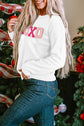 Robin Glitter Print Casual Sweater