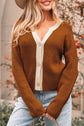 Gabriella Knit Neckline Short Cardigan
