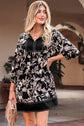 Zaria Print Loose Mini Dress