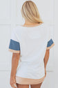 Kensley Patchwork Side Split Tunic Top