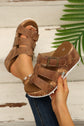Melody Cork Wedge Platform Slippers