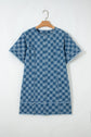 Jessie Hem Checkered Mini Dress