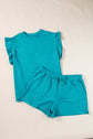 Allie Textured Ruffle Lounge Set