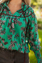 Elouise Shirred Puff Sleeve Blouse