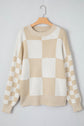 Abigail Print Drop Shoulder Sweater