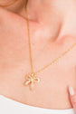 Romy Rhinestone Bowknot Pendant Necklace