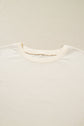 Beige Plus Size Multicolor Plaid Patchwork Sleeve Pullover Top
