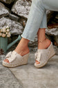 Nyomi Studded Wedge Platform Slippers