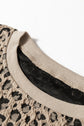 Lottie Ribbed Trim Print Long Sleeve Top