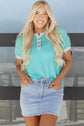 Ivey Colorblock Henley T Shirt