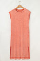 Eloise Mineral Wash Pocketed T-shirt Long Dress