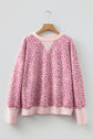 Wrenlee Print Patchwork Sweatshirt