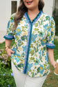 Alisson Short Sleeve Floral PLUS Blouse