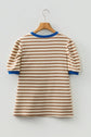 Elora Sleeve Contrast Trim Tee
