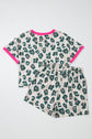 Arleth Print Contrast Trim Top