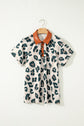 Madelynn Collared Short Sleeve Blouse