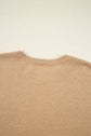 Ava Cuff Contrast Trim Sweater