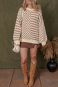 Sofia Shoulder Balloon Sleeve Sweater