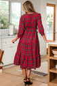 Della Ruffle Hem Long Dress