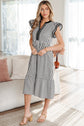 Opal Contrast Trim Midi Dress