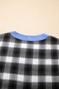 Ezra Half Placket Plaid Blouse