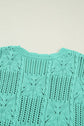 River Trim Short Sleeve Sweater