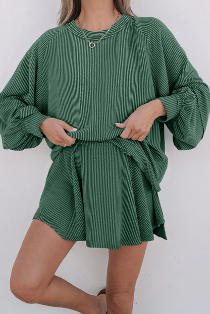 Scarlett Corded Lantern Sleeve Top