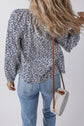 Amelie Notched Puff Sleeve Blouse