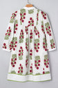 Halo Sleeve Loose Floral Dress