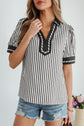 Malaya Short Bubble Sleeve Blouse