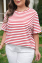 Esther Trim Short Sleeve PLUS Top