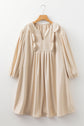 Mila Scallop Detail Mini PLUS Dress