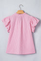 Maelynn Short Bubble Sleeve Blouse