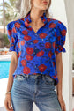 Maeve Sleeve Frilled Floral Blouse