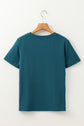 Galilea Toothpick Stripe Round Neck Top