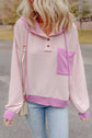 Johanna Patch Drawstring Hooded Top