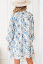 Juliana Sleeve Flowy Mini Dress