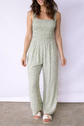 Calliope Square Sleeveless Floral Jumpsuit