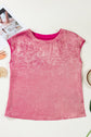 Alanna Metallic Cap Sleeve Top