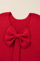 Addison Backless Bubble Sleeve Sweater