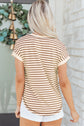 Keira Stripe Half T Shirt