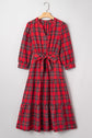 Della Ruffle Hem Long Dress