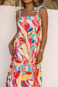 Milan Striped Trim Maxi Sundress
