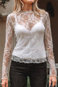 Brittany Mock Slim Fit Long Sleeve Top