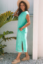 Eloise Mineral Wash Pocketed T-shirt Long Dress