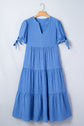 Madelynn Sleeve Tiered Midi Dress