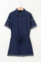 Iris Shoulder Waffle Knit Romper