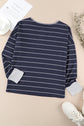 Simone Henley Waffle Knit Top