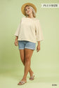 3/4 Sleeved Raglan Sleeve Top