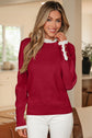 Brooklynn Patchwork Cuffs Loose Sweater